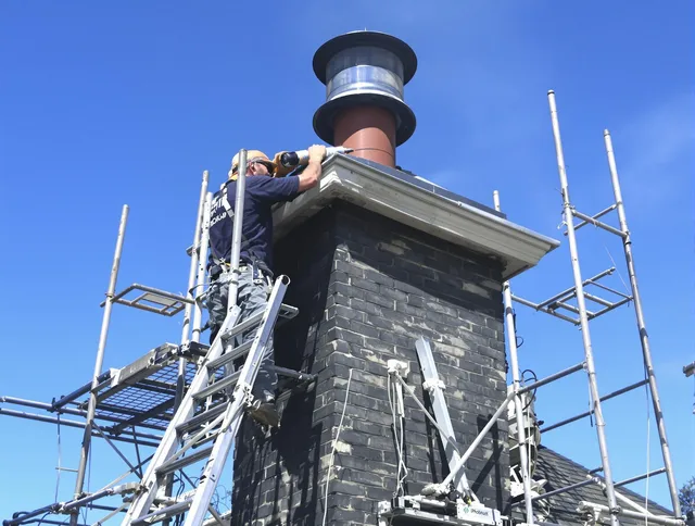 Sturdy chimney crown finished by Storrs Chimney Sweep in Storrs, CT