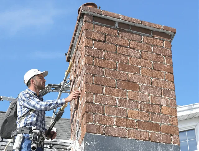 Brickwork for a chimney rebuild by Storrs Chimney Sweep in Storrs, CT