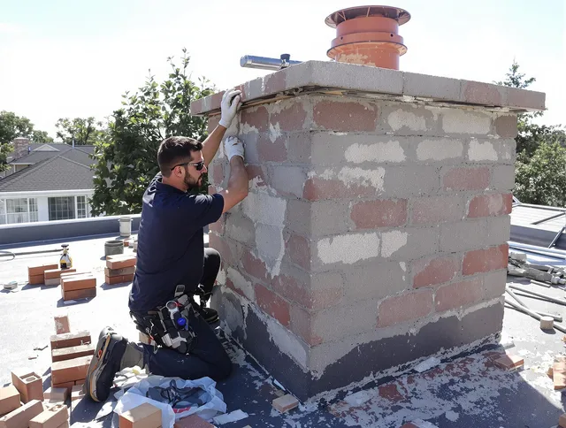 Advanced chimney repair process by Storrs Chimney Sweep in Storrs, CT