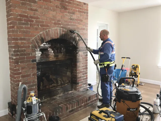 Storrs Chimney Sweep expert performing detailed chimney sweep in Storrs, CT