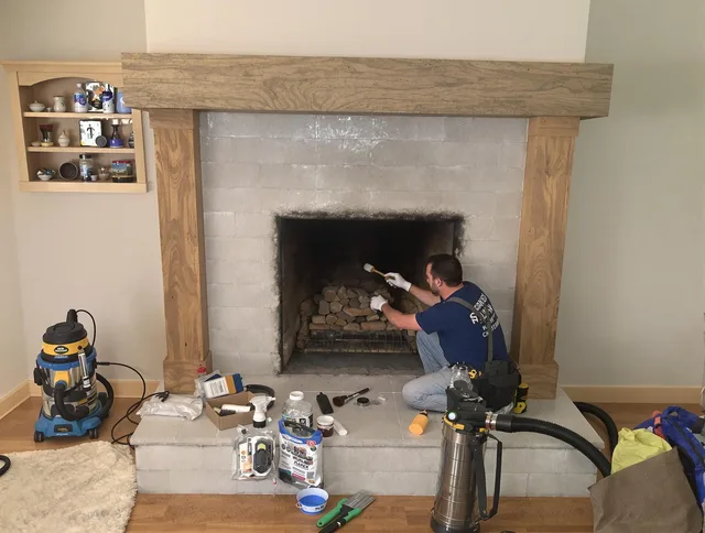 Detailed creosote removal process by Storrs Chimney Sweep in Storrs, CT
