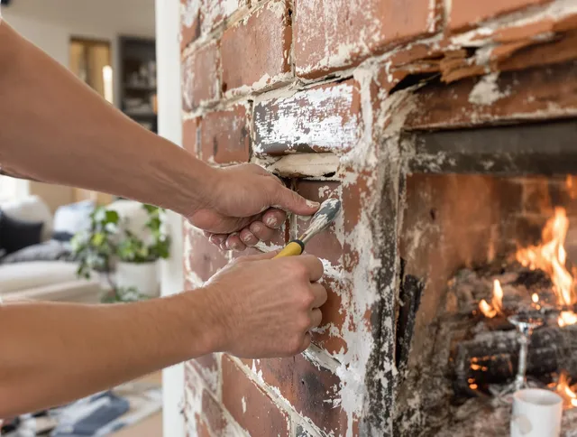 Routine fireplace repair by Storrs Chimney Sweep in Storrs, CT