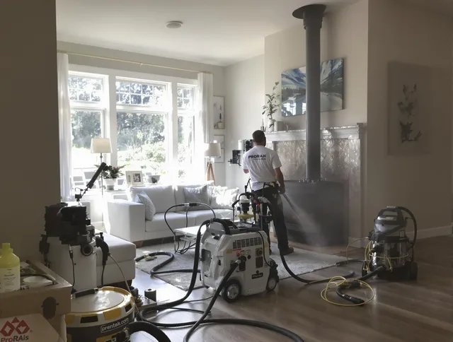Soot removal service by Storrs Chimney Sweep for a fireplace in Storrs, CT